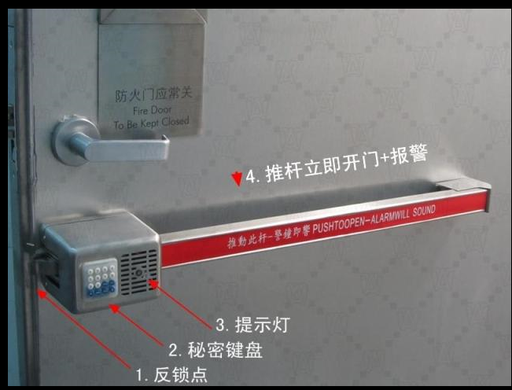 [JDY800-HK] Panic Exit Bar for Fire and Emergency Lock 650cm