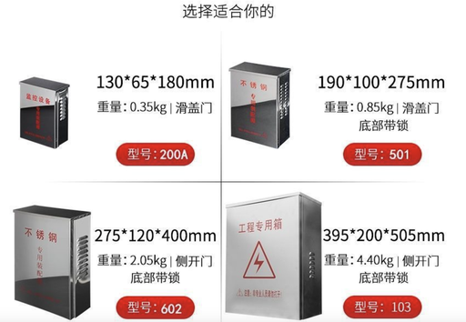 [JYHK002-HK] 監控戶外防水不鏽鋼配電箱監控箱室內室外網絡設備家用弱電防水盒