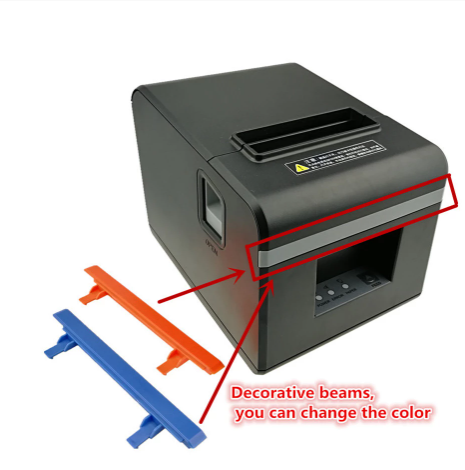 [Pos 80mm Thermal Receipt Printer-HK] POS 80mm的熱收據打印機，帶有藍牙USB端口票證檢查打印機，帶有自動切割機，用於移動Android獲勝