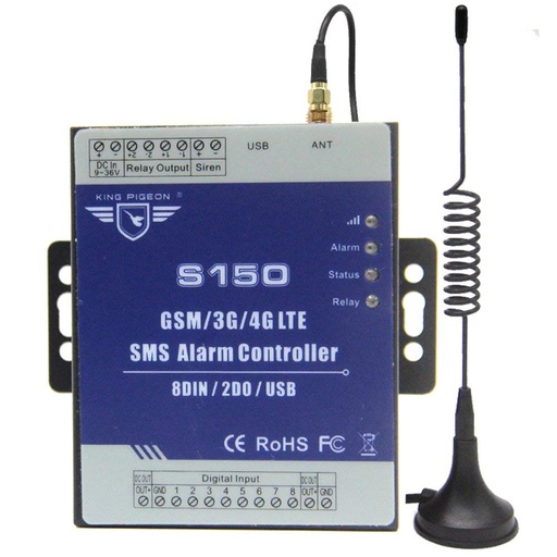 [S1504-HK] GSM 4G SMS警報控制器用於GSM訪問控制系統GSM開啟器自動監視肺門控制