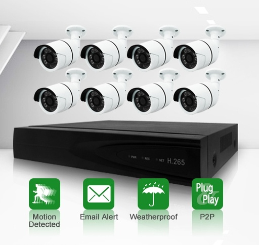 [SNH08P-20EAB30-HK] NVR Kit 8CH for CCTV Security IP Network POE
