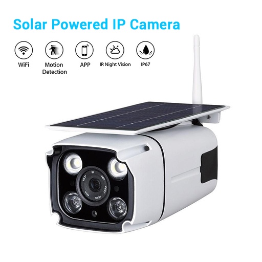 [SOLARCAMFIXCAM-HK] 太陽能電池電源IP攝像頭高清防水WiFi無線戶外人體運動檢測安全CA