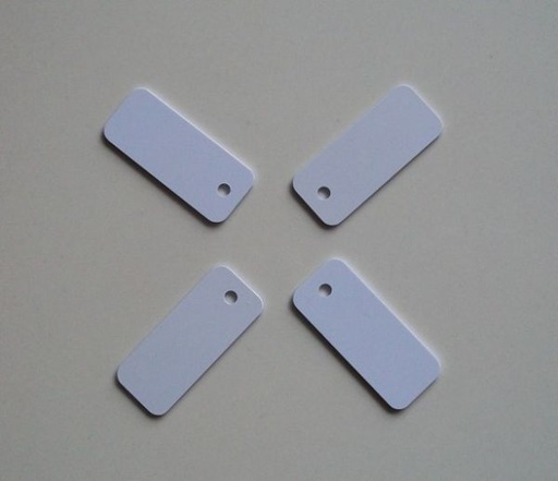 [tag048-TW-HK] 標籤RFID 125KHZ PVC材質ID吊牌珠寶迷你小 45X18MM