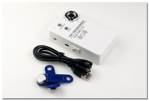 [TMcard01-TW-HK] TM卡讀寫器 讀卡器TM卡IB卡讀頭不銹鋼鑰匙扣資訊鈕巡更鈕扣90A卡