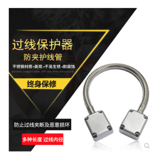 [TOOL03-TW-HK] 門禁過線器網線電線防夾不銹鋼護線保護套管金屬明裝穿線波紋軟管