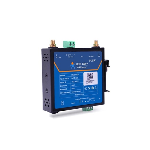 [USR-G807-1-HK] 工業4G LTE路由器歐盟頻率USR-G807 IoT設備串行端口RS485 LAN到WIFI轉換器支持Modbus RTU TOTCP