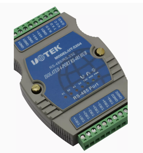[UT-5204-HK] UTEK工業級4口帶光電隔離485集線器一分四模塊分配器UT-5204