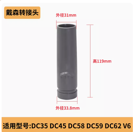 [V6V7V8V10_connector-HK] 適用戴森Dyson手持家用吸塵器配件大全轉接頭轉接管V6V7V8V10通用