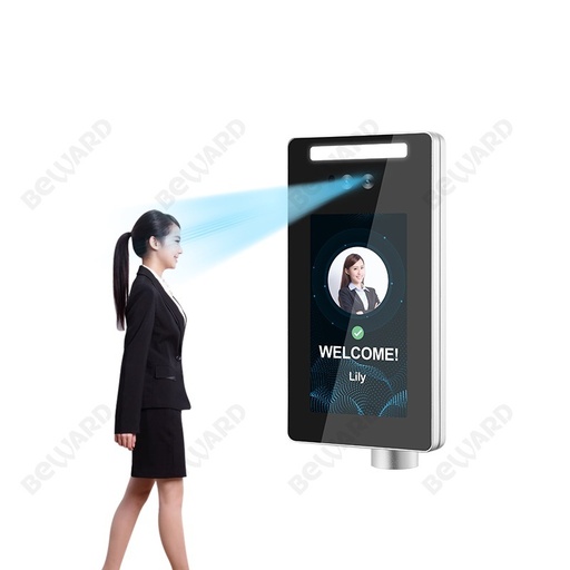 [WCAM101119340173-HK] 7英寸Hisilicon內置卡讀取器黑人穿著引擎蓋女性面部識別終端系統的黑人